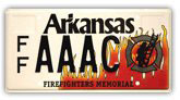 photo of Arkansas Fallen Firefighters Memorial License Plate